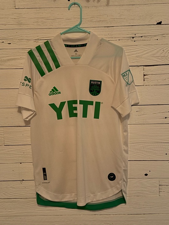 adidas Other - adidas Austin FC White & Green Soccer Jersey with YETI Sponsor